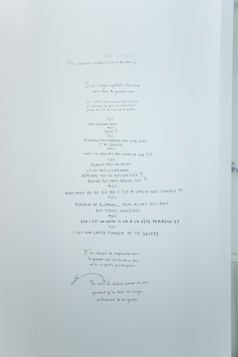 Installation de Guillaume Sauzay Exposition IMMERSION au CACL - mai 2015